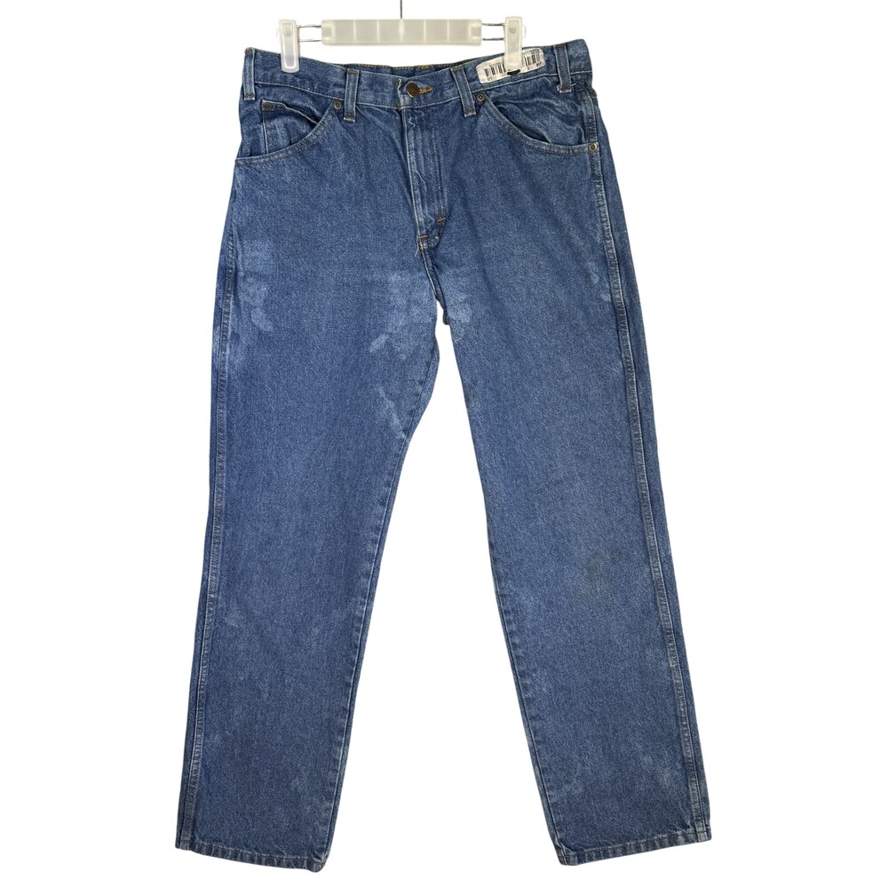 Dickies Jeans Mens 34x32 Blue Straight Leg Workwear Denim Utility Pants